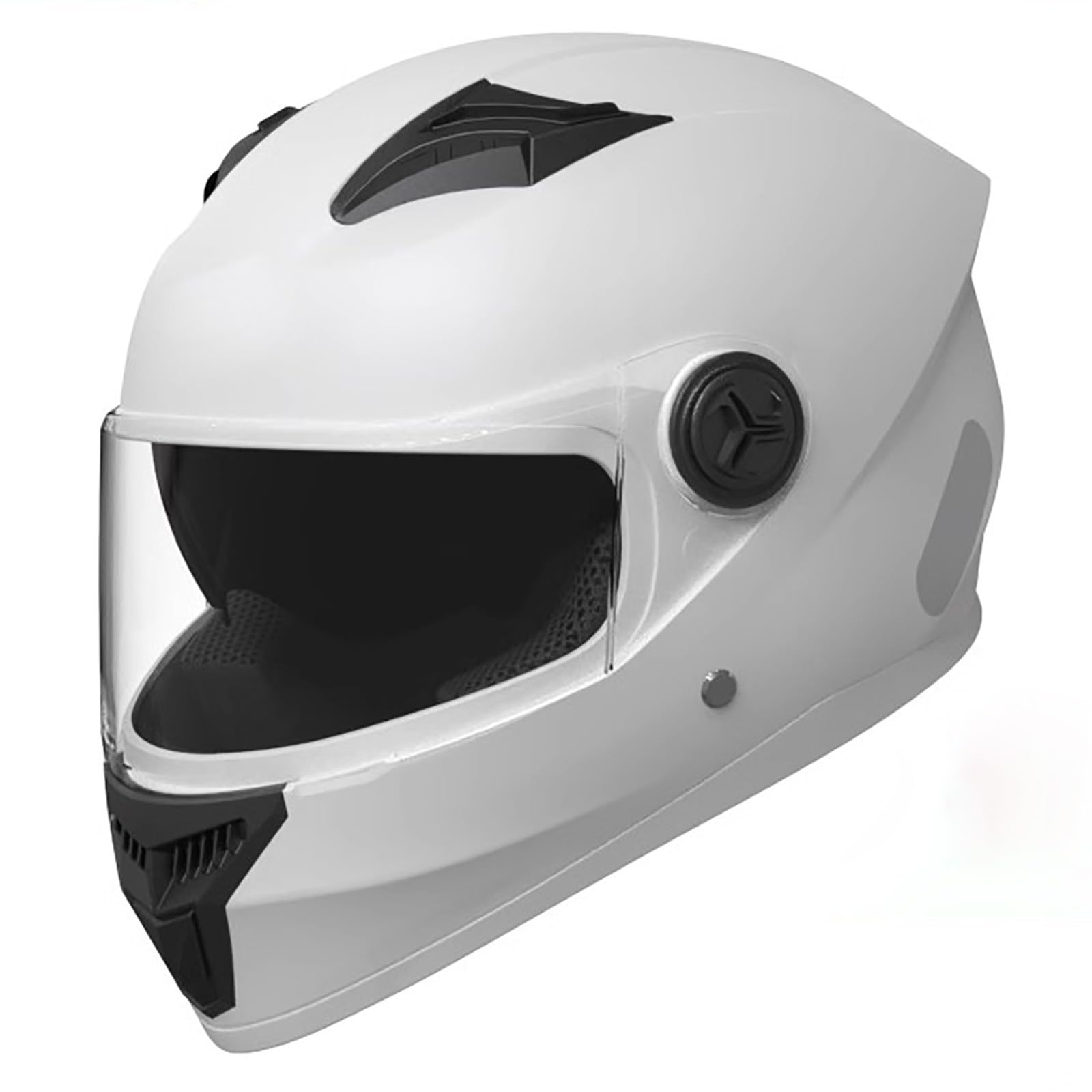 Integralhelm Vollvisier Motorradhelm Mopedhelm Mit Doppelvisier Helm Für Erwachsene Herren Und Damen Helm Mit Aerodynamischem Spoiler ECE Zertifiziert B,(54-61CM) von GAOZITAIGZ