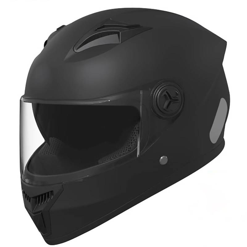 Integralhelm Vollvisier Motorradhelm Mopedhelm Mit Doppelvisier Helm Für Erwachsene Herren Und Damen Helm Mit Aerodynamischem Spoiler ECE Zertifiziert F,(54-61CM) von GAOZITAIGZ