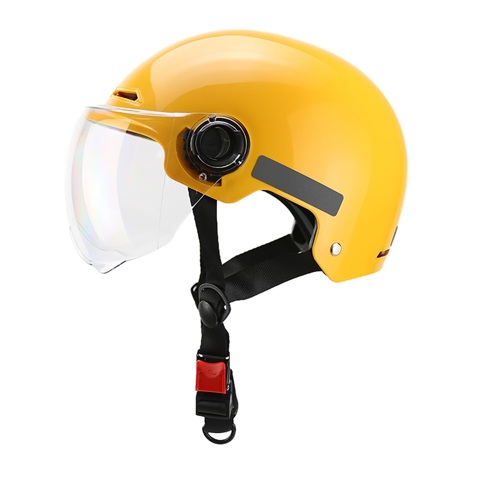 Jethelm, Motorradhelm, ECE-Zertifizierter Elektrofahrzeughelm, Halbhelm, Sonnenschutz-Schutzhelm, Moped, Motorrad, Antikollision, Leichter Roller G,(57-60CM) von GAOZITAIGZ