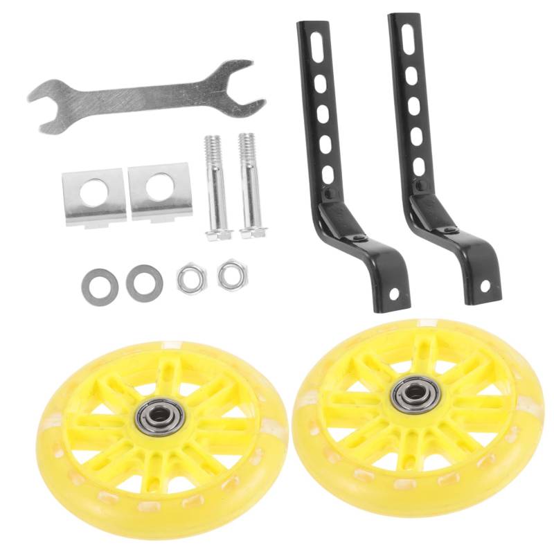 GAROZATION 1 Set Verschleißfeste Fahrradtrainingsräder Für Austauschbare Stabilisatoren 13 Teiliges Set Mit Werkzeug Ideale Hilfsräder Für Sicheres Fahren von GAROZATION
