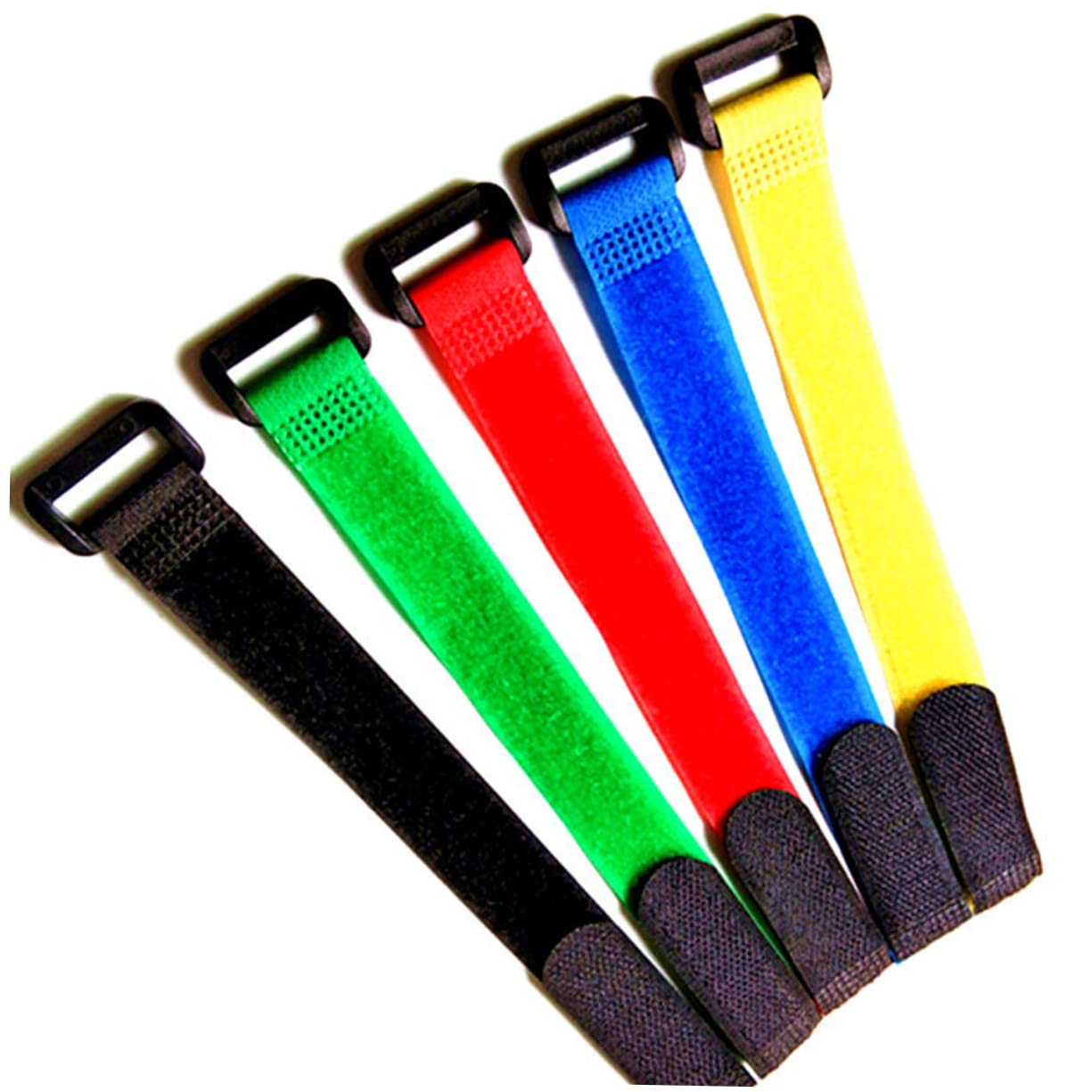 GAROZATION 20St Gepäckband Bag Straps taschengürtel gepäckgurt kopfhörerkabel Power Cable Power Cord Kabelbinder Riemen Aufkleber Kofferverpackung Fester Gürtel Verpackung Fester Riemen Black von GAROZATION