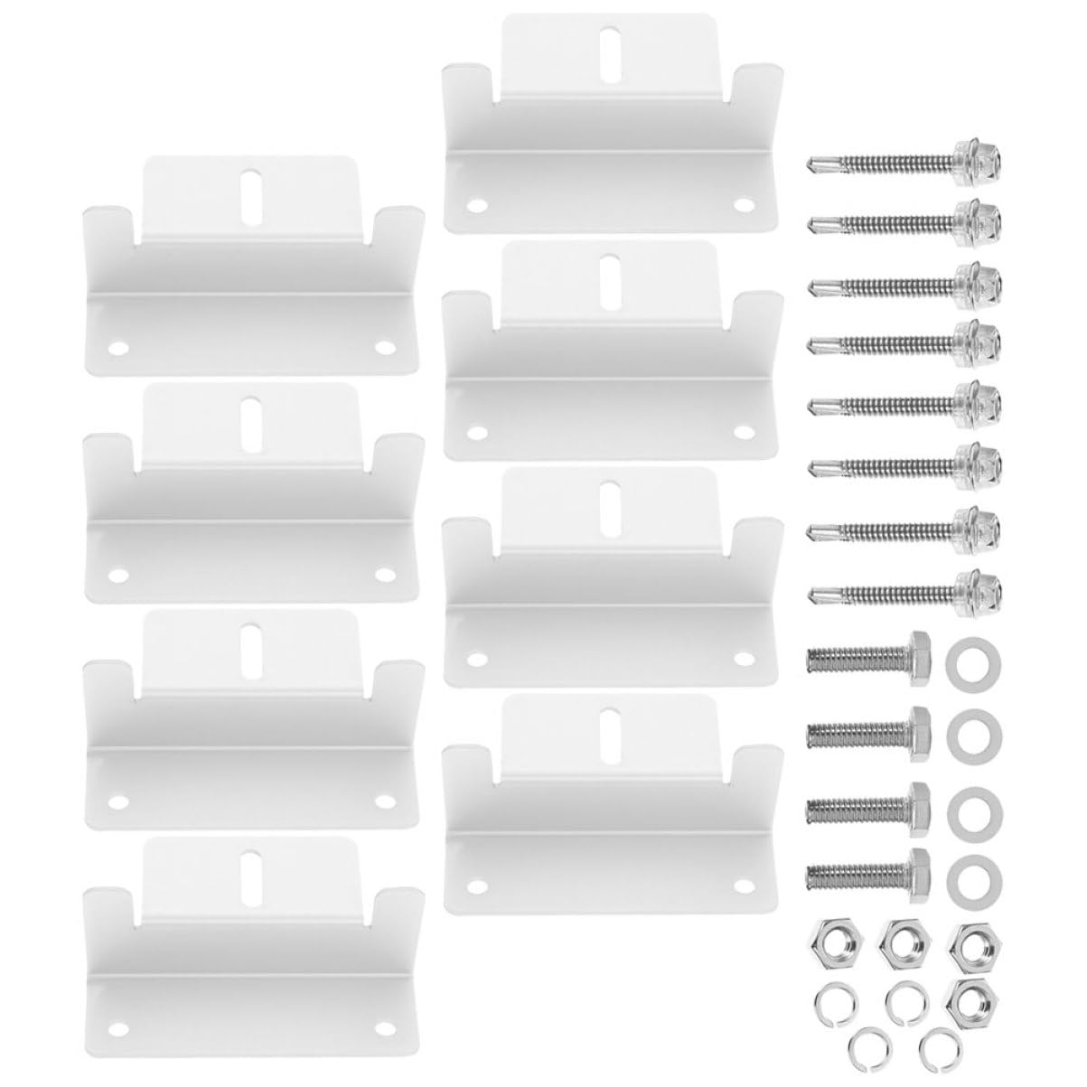 GAROZATION 8 Teiliges Set Solarpanel Halterung Robuste Halterung Für Haushaltssolarpanels Z Form Zur Sicheren Montage Gärten Und Auf Dächern von GAROZATION
