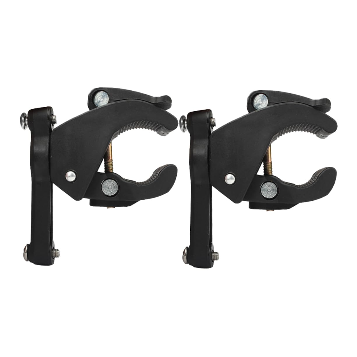 GAROZATION Verstellbarer Fahrrad Flaschenhalter Adapter 2 Stück Schwarz Flaschenbecher Organizer Klemme Halterung Fahrradzubehör Für Reise Und Sport von GAROZATION