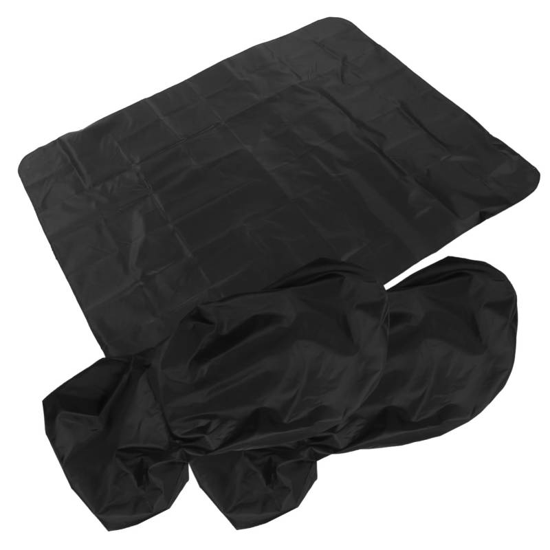 GARVALON 1 Satz Sitzschutz Ersatz-Autositz spritzwassergeschützte Sitzbezüge Auto Zubehör sitzunterlage seat Cushion Vordersitzbezug Innenverkleidungen für Transporter Oxford-Stoff Black von GARVALON