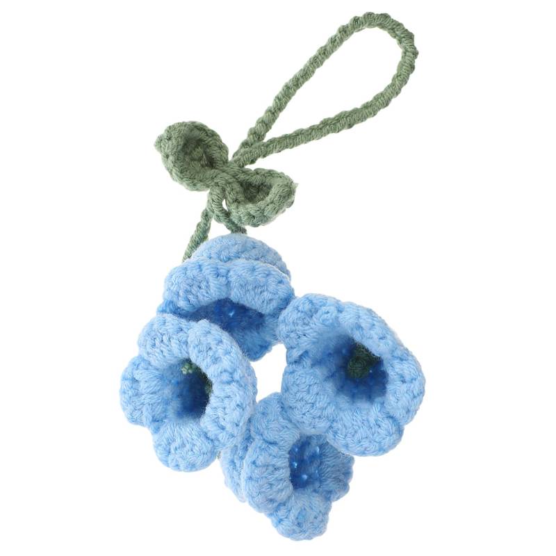 GARVALON 1 Set Handgeknüpfte Blumen Hängedekoration üßes Autozubehör Mit Crocheted Lilie Stilvolle Und Einzigartige Auto Deko Für Innenraum Und Außendekoration von GARVALON