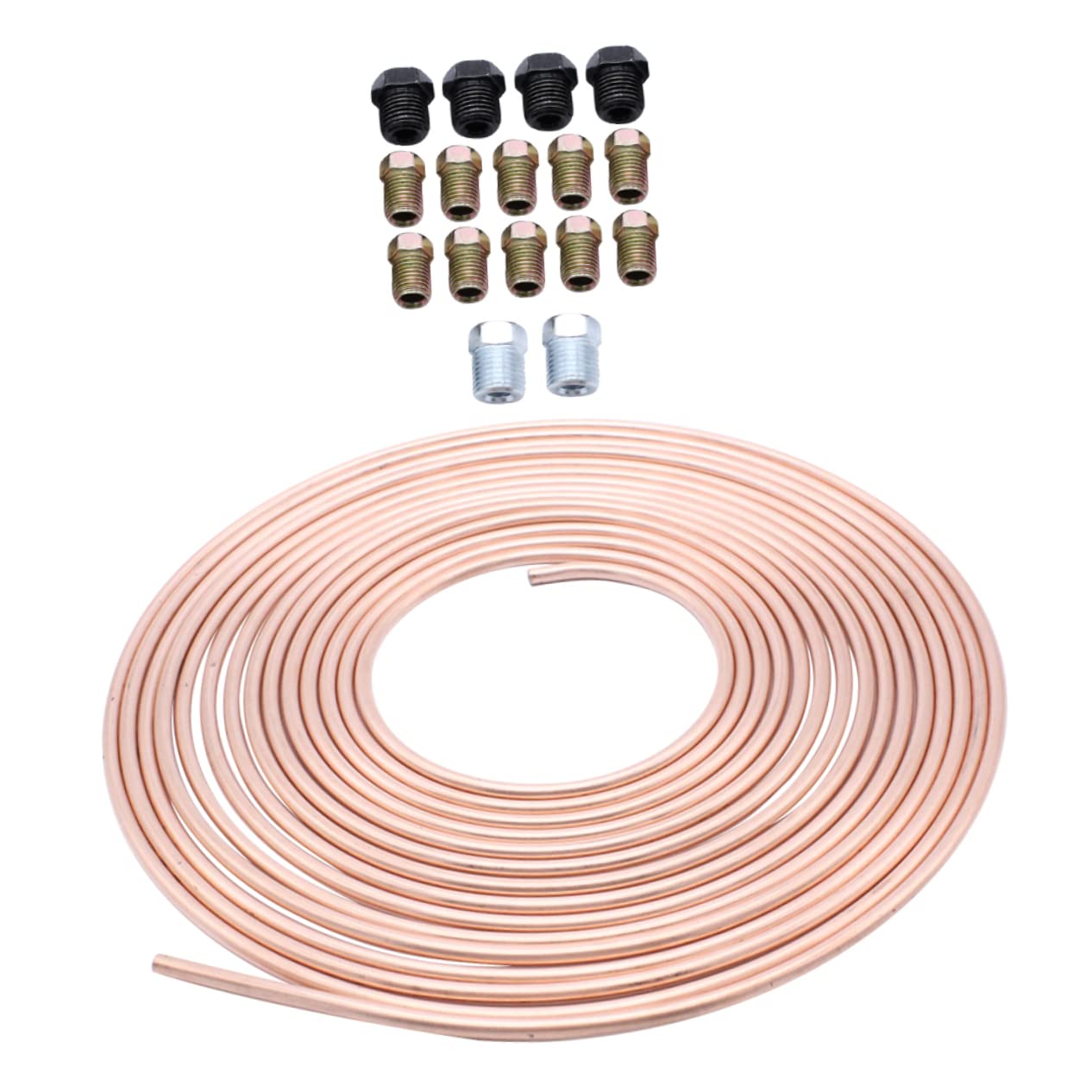 GARVALON 1 Set Nickel Bremsleitung Ersatzrohr OD Coiling Kit Für Auto Bremsleitung Austausch Non Magnetische Bremsrohrlösung von GARVALON