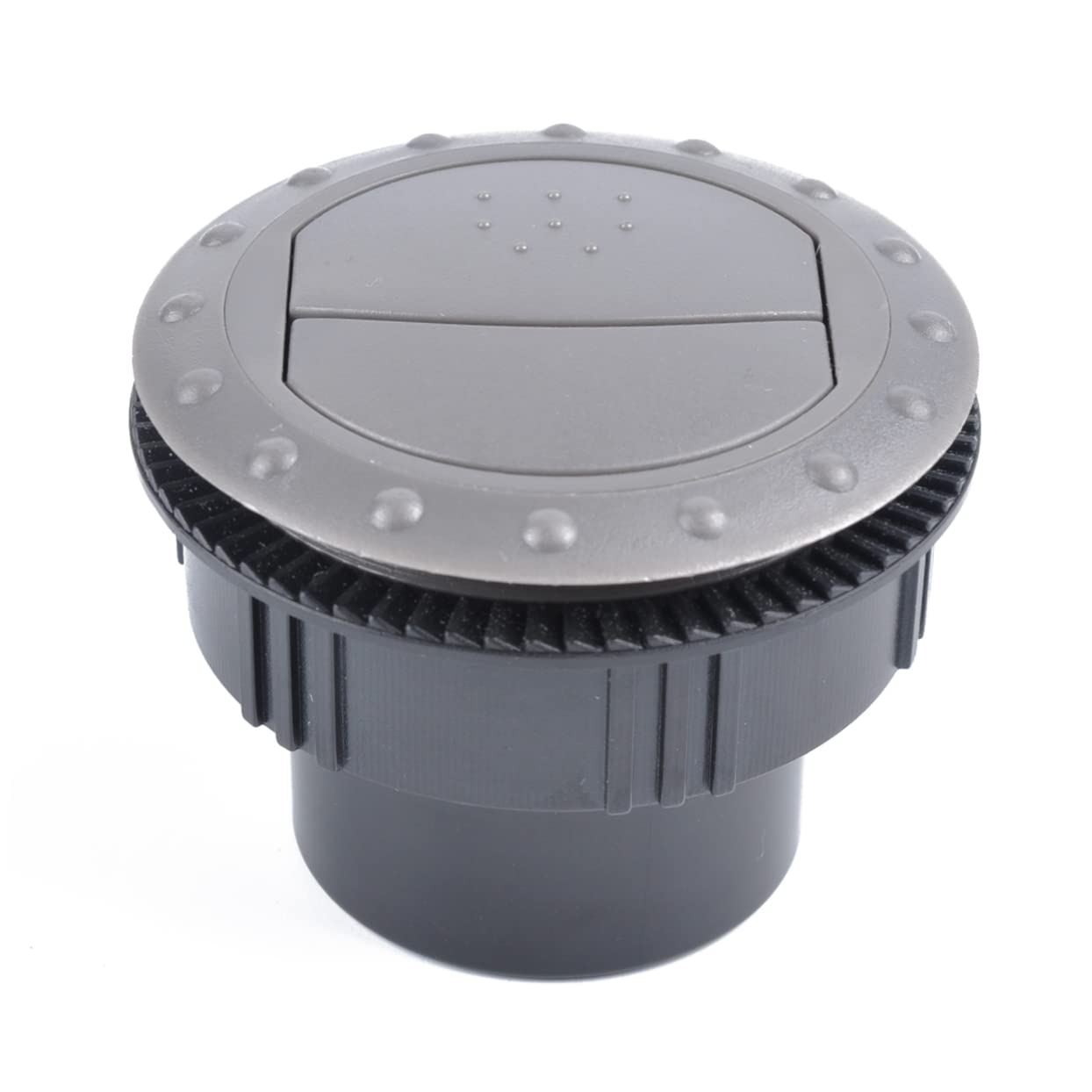 GARVALON 1 Stück 60 Mm Universal Round Entlüftungsauslass Für Auto Wohnmobil ATV Klimaanlage Drehbar Grau Ideal Für Heizlüfter Und Standheizung Zubehör von GARVALON