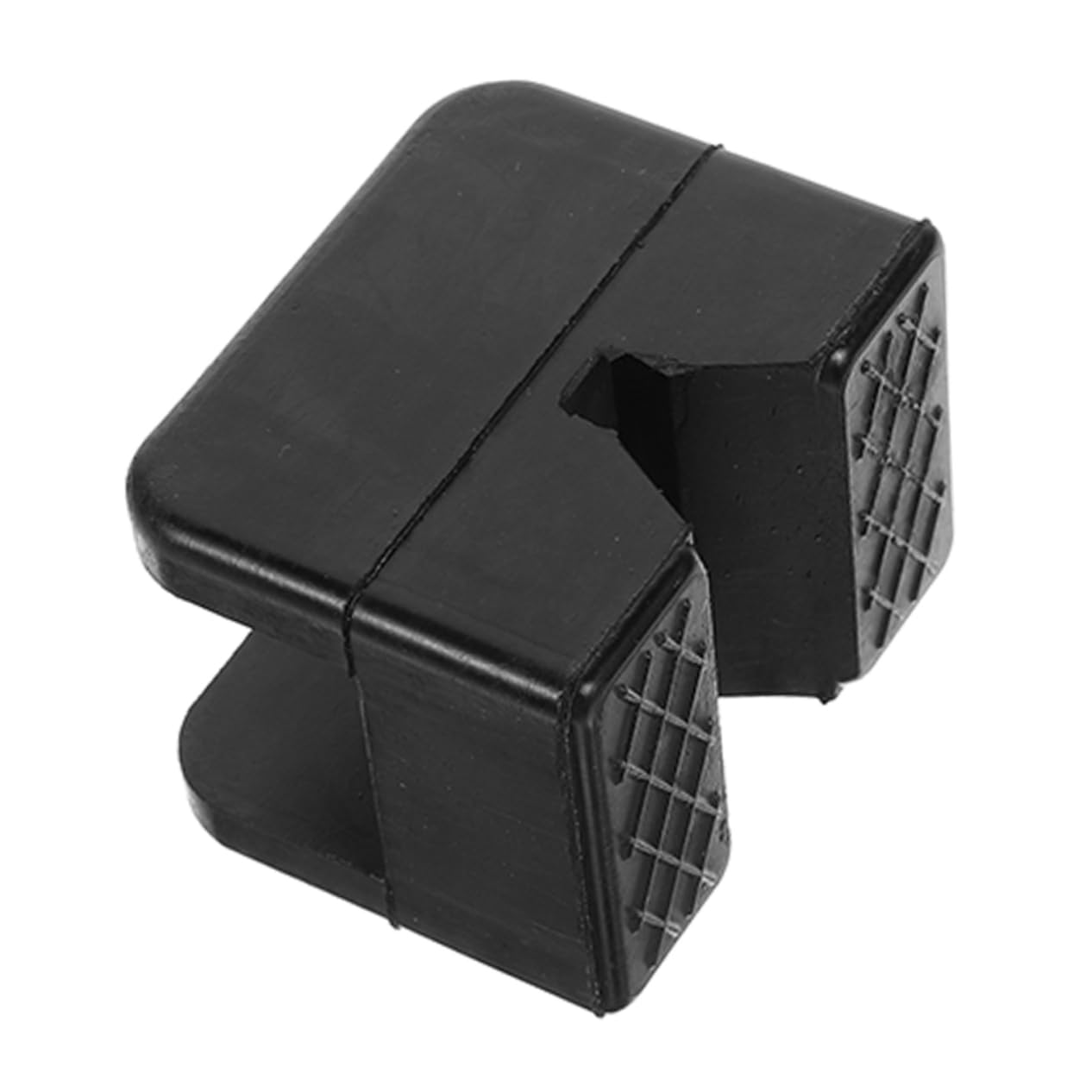 GARVALON Auto Gummi Matte Gummiblock Für Fahrzeughebebühne Hebekissen Für Wagenheber Geschlitztes Klinkenpad Gummi-wagenheber-pad-Adapter Klinkenpad-Adapter Jack-pad Plastik Black von GARVALON