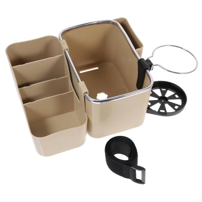 GARVALON Multifunktionale Auto Mittelkonsole Organizer Box Praktischer Aufbewahrungsbehälter Für Armlehne Ideal Für Getränke Und Kleinigkeiten Im Auto 9334B von GARVALON