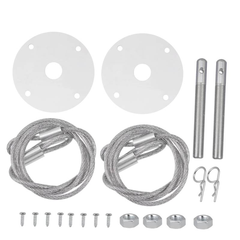 GARVALON Universal Bonnet Lock Kit Für Autos Hochwertige Pin Plate Für Sichere Motorhaube Einfach Zu Installieren Ideal Für Individuelle von GARVALON