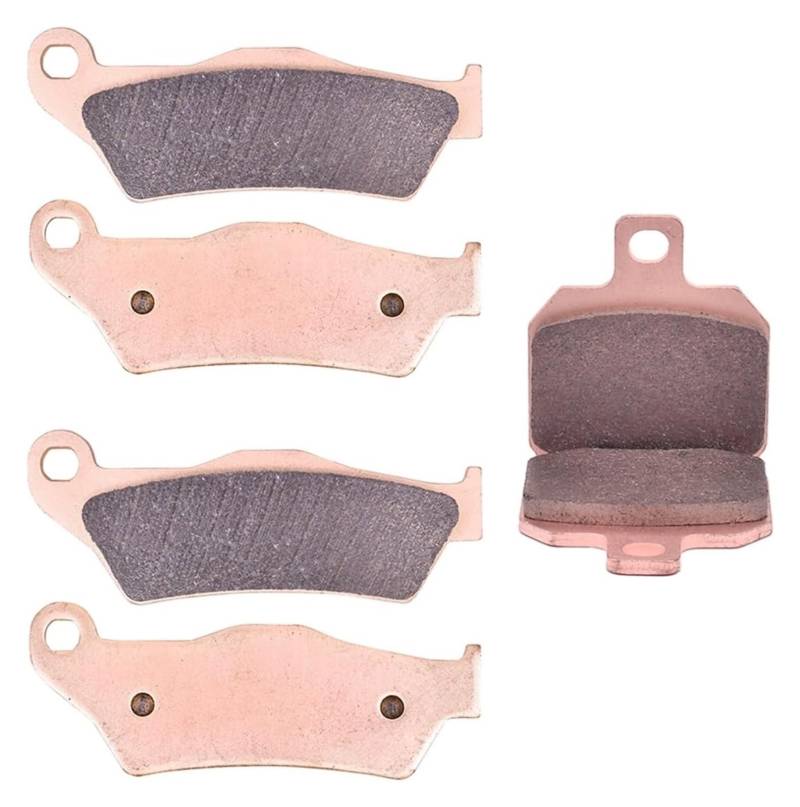 Bremsbelagsatz Für GILERA Für Nexus 500 2003-2011 Vorne Hinten Bremsbeläge Motorrad Bremsbeläge Set Motorrad Teile Bremsbeläge Bremsbeläge(1set Copper) von GATAVCTKPY