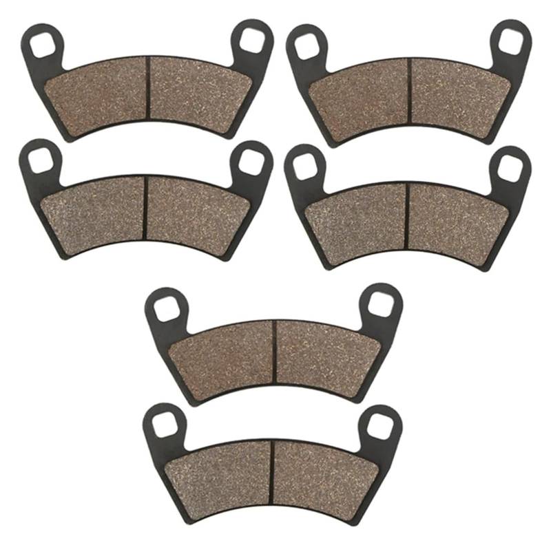 Bremsbelagsatz Für Polaris Für RZR S 900 1000 Für EPS 800 700 Für Ranger Crew 4x4 1/2/3/4 Pairs Motorrad ATV UTV Bremsbeläge Vorne Hinten Kits Bremsbeläge(3 Pairs) von GATAVCTKPY