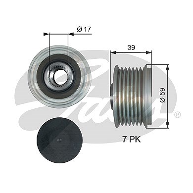 Gates Generatorfreilauf [Hersteller-Nr. OAP7189] für Infiniti, Nissan von GATES