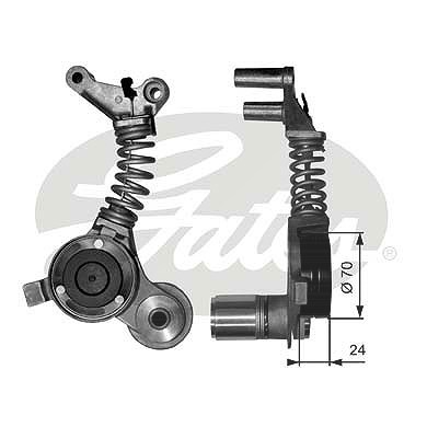 Gates Schwingungsdämpfer, Keilrippenriemen [Hersteller-Nr. T38406] für Audi von GATES