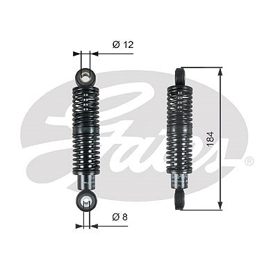 Gates Schwingungsdämpfer, Keilrippenriemen [Hersteller-Nr. T39265] für Skoda, VW, Audi von GATES