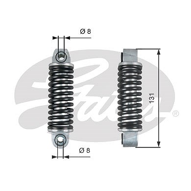 Gates Schwingungsdämpfer, Keilrippenriemen [Hersteller-Nr. T39151] für Mercedes-Benz von GATES