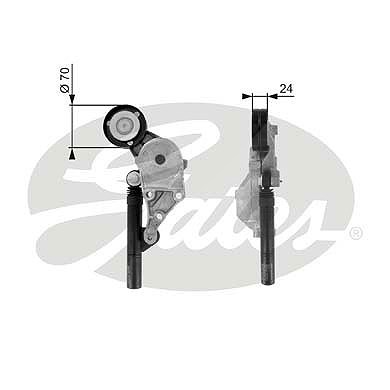 Gates Spannrolle, Keilrippenriemen [Hersteller-Nr. T38192] für Audi, Seat, Skoda, VW von GATES