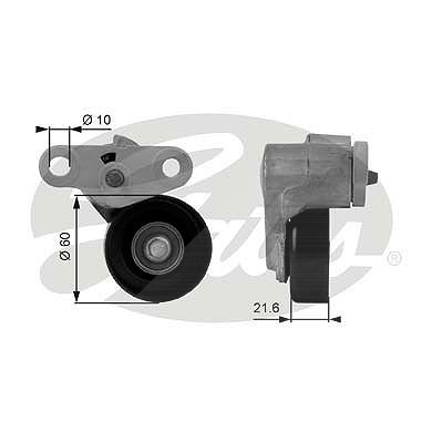 Gates Spannrolle, Keilrippenriemen [Hersteller-Nr. T38159] für Cadillac, Chevrolet, Gmc, Hummer, Isuzu von GATES