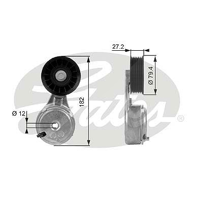 Gates Spannrolle, Keilrippenriemen [Hersteller-Nr. T38104] für Chevrolet von GATES