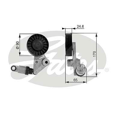 Gates Spannrolle, Keilrippenriemen [Hersteller-Nr. T38239] für Opel, Saab von GATES