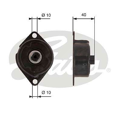 Gates Spannrolle, Keilrippenriemen [Hersteller-Nr. T38499] für Seat, Skoda, VW von GATES