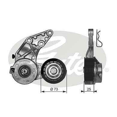 Gates Spannrolle, Keilrippenriemen [Hersteller-Nr. T39067] für VW von GATES