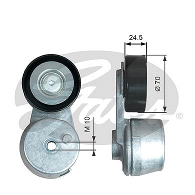 Gates Spannrolle, Keilrippenriemen [Hersteller-Nr. T39375] für Opel von GATES