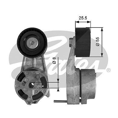 Gates Spannrolle, Keilrippenriemen [Hersteller-Nr. T39399] für BMW von GATES