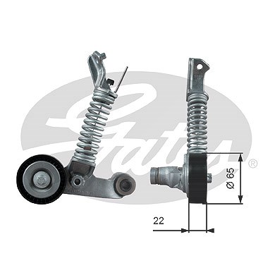 Gates Spannrolle, Keilrippenriemen [Hersteller-Nr. T39373] für Mercedes-Benz von GATES