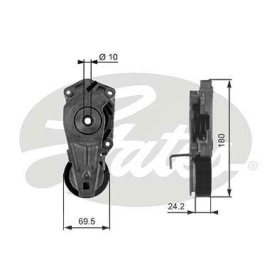 Gates Spannrolle, Keilrippenriemen [Hersteller-Nr. T38405] für Mini von GATES