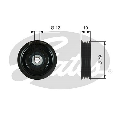 Gates Spannrolle, Keilrippenriemen [Hersteller-Nr. T39184] für Nissan von GATES