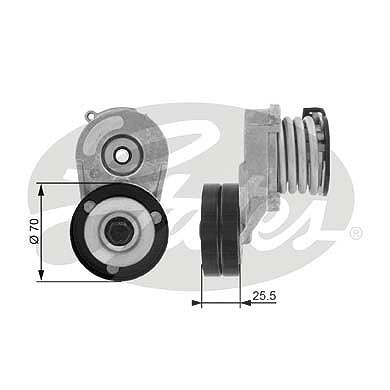 Gates Spannrolle, Keilrippenriemen [Hersteller-Nr. T38432] für Opel von GATES