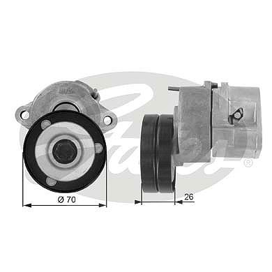 Gates Spannrolle, Keilrippenriemen [Hersteller-Nr. T38213] für Opel von GATES