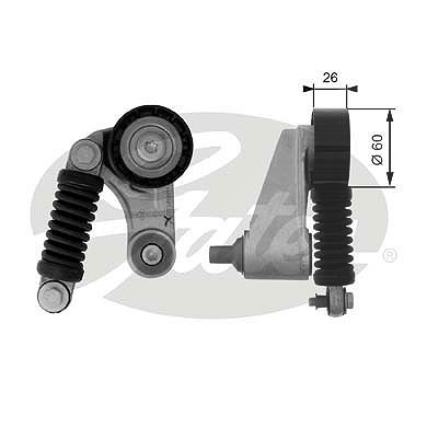 Gates Spannrolle, Keilrippenriemen [Hersteller-Nr. T38457] für Renault, Volvo von GATES