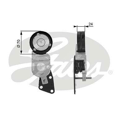 Gates Spannrolle, Keilrippenriemen [Hersteller-Nr. T38426] für Seat, Skoda, VW von GATES