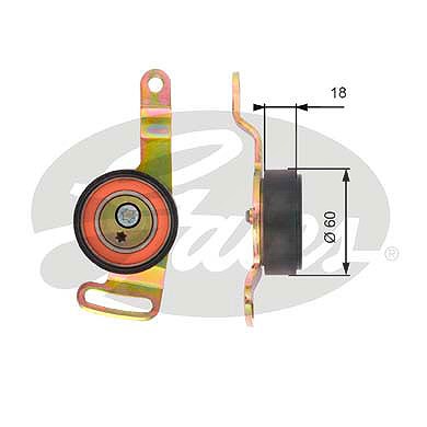 Gates Spannrolle, Keilrippenriemen [Hersteller-Nr. T39119] für Smart von GATES