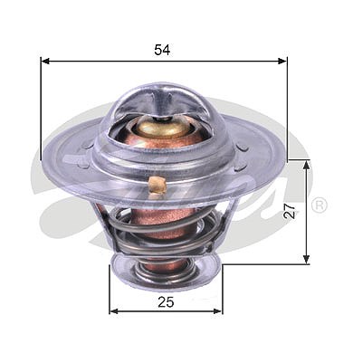 Gates Thermostat, Kühlmittel [Hersteller-Nr. TH22779G1] für Alfa Romeo, Iveco, Opel, Renault, Renault Trucks von GATES