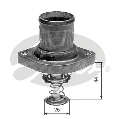 Gates Thermostat, Kühlmittel [Hersteller-Nr. TH24989G1] für Citroën, Fiat, Lancia, Peugeot von GATES