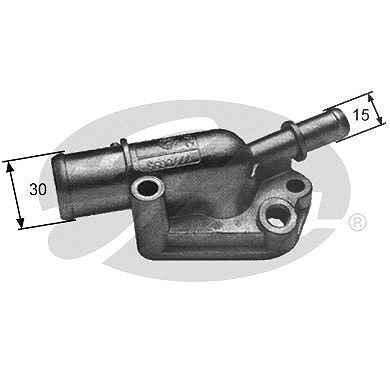 Gates Thermostat, Kühlmittel [Hersteller-Nr. TH09287G1] für Fiat von GATES