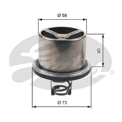 Gates Thermostat, Kühlmittel [Hersteller-Nr. TH07882] für BMW, Chrysler, Dodge von GATES