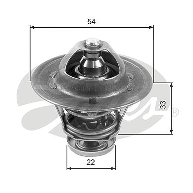 Gates Thermostat, Kühlmittel [Hersteller-Nr. TH22285G1] für Honda, Mazda, Opel von GATES