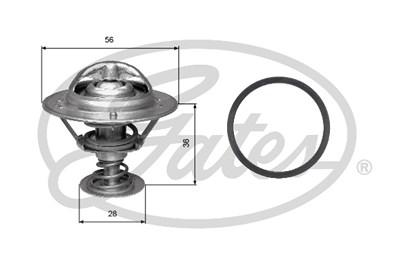 Gates Thermostat, Kühlmittel [Hersteller-Nr. TH31482G1] für Citroën, Lexus, Mitsubishi, Peugeot, Toyota von GATES