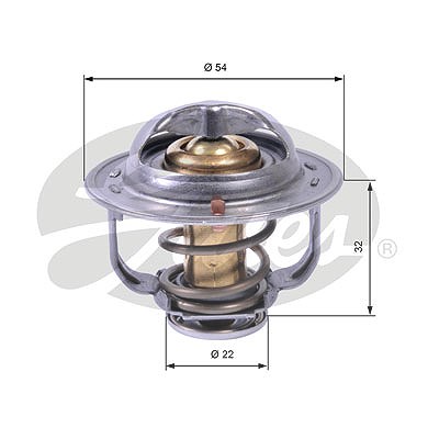 Gates Thermostat, Kühlmittel [Hersteller-Nr. TH42589G1] für Chevrolet, Opel von GATES