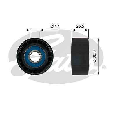 Gates Umlenk-/Führungsrolle, Keilrippenriemen [Hersteller-Nr. T36754] für Ford von GATES