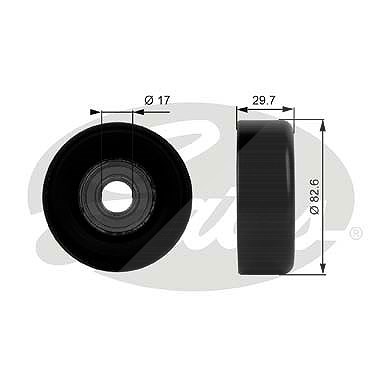 Gates Umlenk-/Führungsrolle, Keilrippenriemen [Hersteller-Nr. T38005] für Ford Usa, Isuzu, Pontiac von GATES