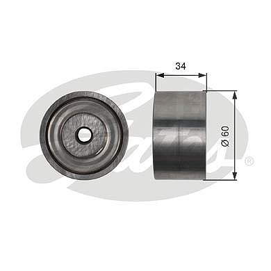 Gates Umlenk-/Führungsrolle, Keilrippenriemen [Hersteller-Nr. T36480] für Suzuki von GATES