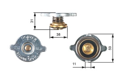 Gates Verschlussdeckel, Kühler [Hersteller-Nr. RC110] für Fiat von GATES