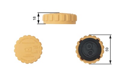 Gates Verschlussdeckel, Kühlmittelbehälter [Hersteller-Nr. RC201] für Chevrolet, Daewoo, Opel, Saab von GATES