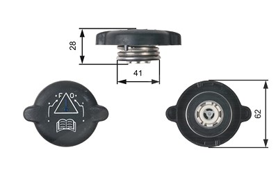 Gates Verschlussdeckel, Kühlmittelbehälter [Hersteller-Nr. RC219] für Citroën, Peugeot, Suzuki von GATES