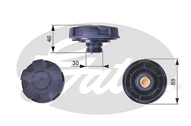 Gates Verschlussdeckel, Kühlmittelbehälter [Hersteller-Nr. RC241] für Alpina, BMW von GATES